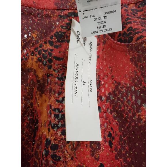 NEW Vintage R.V.T. Snakeskin Print Bootcut Jeans Women Size 24 Plus Size y2k 90s - Picture 4 of 7